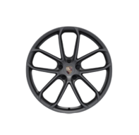 Front 22-inch GT Design Alloy wheel, in Vesuvius Grey. Porsche 9YA / 9YB Cayenne - 9Y3601025APOU9, 9Y3601025BAOU9